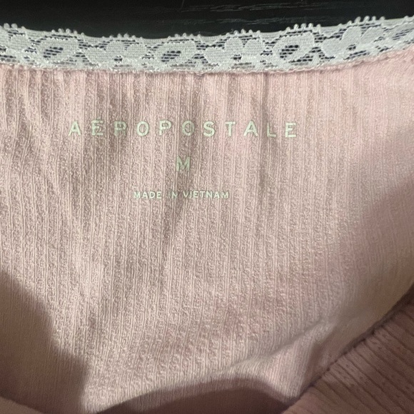 Pink/White lace Cami/Crop - Picture 4 of 6